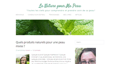 Desktop Screenshot of lanaturepourmapeau.com
