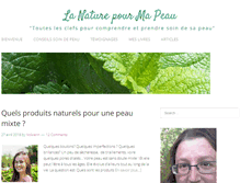 Tablet Screenshot of lanaturepourmapeau.com